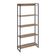 Estante Multiuso Para Escritório Industrial 05 Prateleiras Areta 186x80cm C01 Carvalho - Lyam Decor