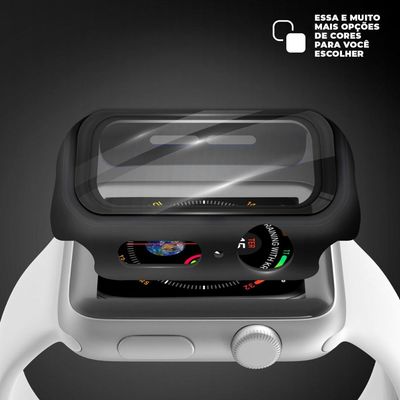 Case para Apple Watch 38MM- acompanha película integrada na case - Preta - Gshield