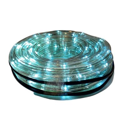 Mangueira Iluminada 162 Leds Pisca 110v 10m Tomada Decoração Natal Branco