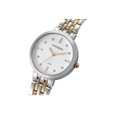 Relogio Mondaine Feminino Ref: 32860lpmvbe2 Casual Bicolor