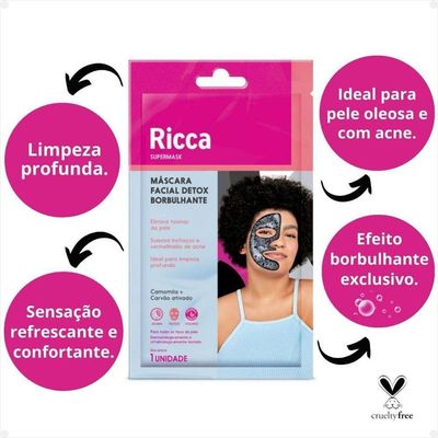 Ricca Máscara Borbulhante Para Desintoxicar A Pele