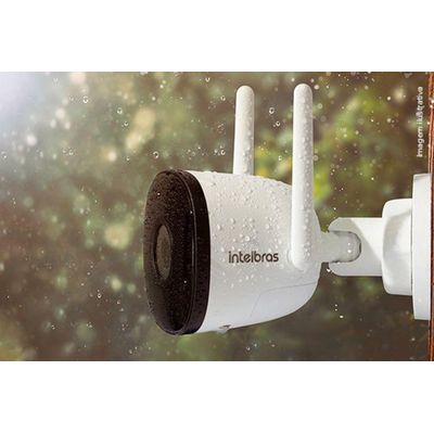 Câmera de Segurança IP Wi-Fi Intelbras Digital Mibo im5 Visão Noturna