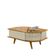 Mesa De Centro Nevada Com Tampo Decorativo Cumaru-opala