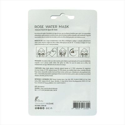 Oceane Máscara Facial Water água De Rosas