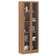 Estante Escritório Home Office 2 Portas De Vidro 4 Prateleiras Cannes 171cm T01 Amêndoa - Lyam Decor