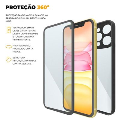 Capa 360 para iPhone 11 - Preta - Gshield