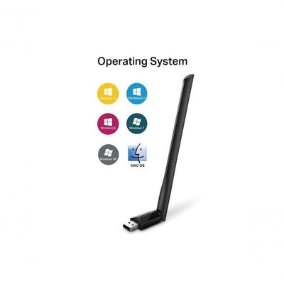 Adaptador Usb Wireless Ac600 Archer Dual Band 2.4ghz E 5ghz Antena 5dbi T2u Plus