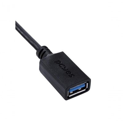 Cabo Adaptador Otg Tipo C Para Usb A 3.0 Para Celular Smartphone 15 Cm Preto - P3amup-15