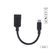 Cabo Adaptador Otg Tipo C Para Usb A 3.0 Para Celular Smartphone 15 Cm Preto - P3amup-15