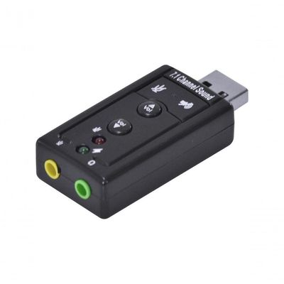 Adaptador Placa De Som Usb 7.1 Canais Virtual Ausb71