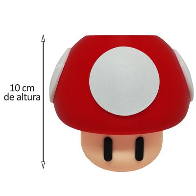 Cogumelo Porta Objeto Super Mario Bros Toad 3D