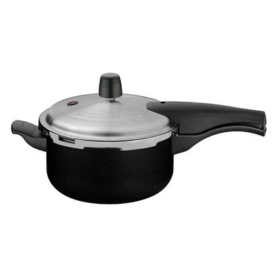 Panela De Pressão Tramontina Vancouver Alumínio Antiaderente Starflon Max Preto 20 Cm 3 L
