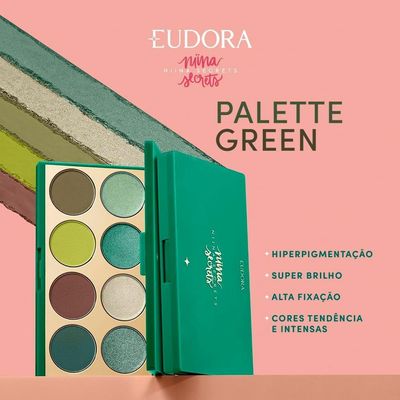 Eudora Niina Secrets - Paleta De Sombras Verde 5,6g