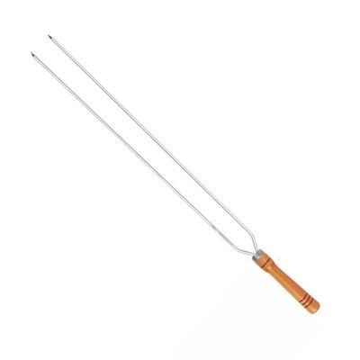 Espeto Duplo De Alumínio Para Churrasco 1 Metro - 3256 - Mor Espeto Aluminio Duplo 1,00m Mor 3256.