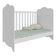 Berço Infantil Clara - Moveis Peroba Branco Brilho