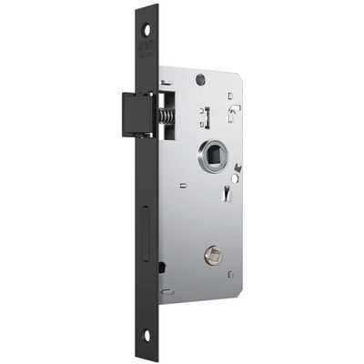 Fechadura Para Banheiro Fano 823-02 Com Espelho Preto Fosco - 56325 - Stam