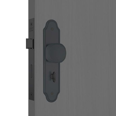 Fechadura Para Banheiro Fano 823-02 Com Espelho Preto Fosco - 56325 - Stam
