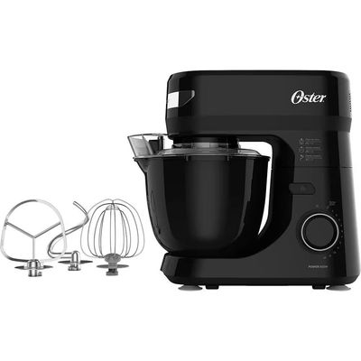 Batedeira Planetária Bowl Black III Oster OBAT640 850W 12 Velocidades Tampa Antirrespingos Preto / 220V