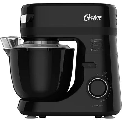 Batedeira Planetária Bowl Black III Oster OBAT640 850W 12 Velocidades Tampa Antirrespingos Preto / 220V