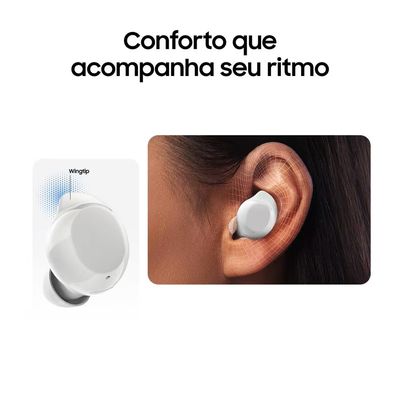 Fones de Ouvido Galaxy Buds Core Intra-auricular Bluetooth Cancelamento de Ruído IA Branco Samsung Branco / Bivolt