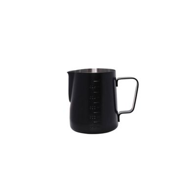 Leiteira Caneca Inox Preta Jarra Mini Bule 350ml