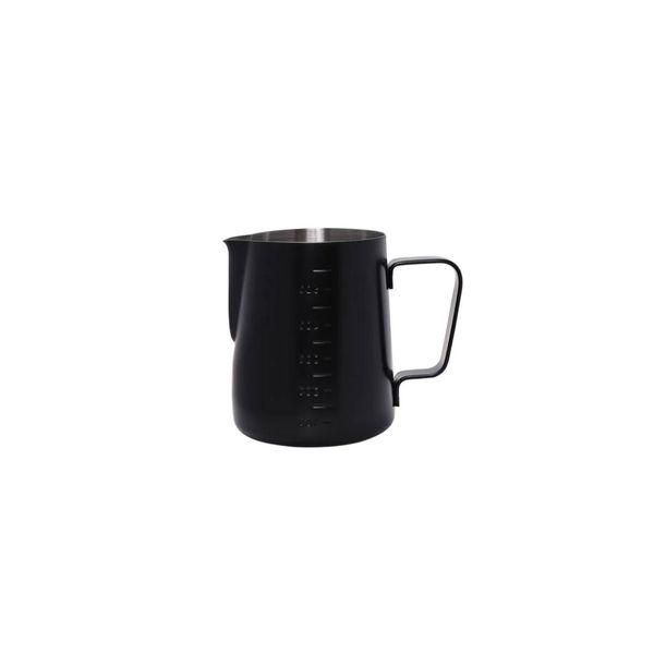 Leiteira Caneca Inox Preta Jarra Mini Bule 350ml
