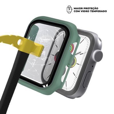 Case Armor para Apple Watch 42MM - acompanha película integrada na case - Verde - GshIeld