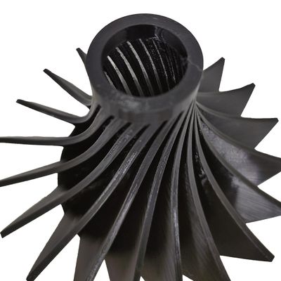 Vaso Aletado Torcido Impressão 3D Decoração 14cm Sala Moderno Preto