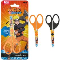 TESOURA ESCOLAR LÂMINA DECORADA - NARUTO - 13CM - TRIS