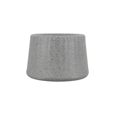 Vaso Tramontina Lótus em Polietileno Granito Pedra 8,5 cm