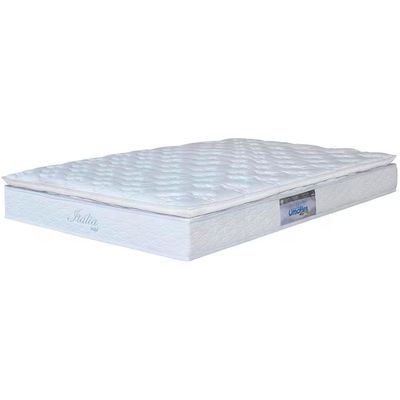 Cama Box Casal Itália Pillow Top Molas Ensacadas 69x138x188cm Umaflex Branco