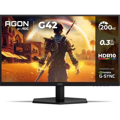 Monitor Gamer AOC 27G42HE/57 200Hz/0,3MS/27`` Preto / Bivolt