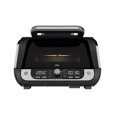Fritadeira Air Fryer WAP Barbecue Digital 1700W 12 Funções Painel LED GrayStone Sem Óleo Sem Fumaça Preto / 110V