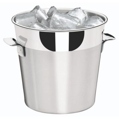 Balde de Gelo Tramontina Cosmos em Aço Inox Fosco com Borda em Brilho 14 cm 1,8 L