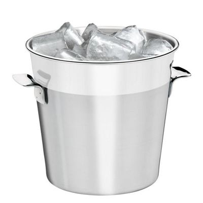 Balde de Gelo Tramontina Cosmos em Aço Inox Fosco com Borda em Brilho 14 cm 1,8 L