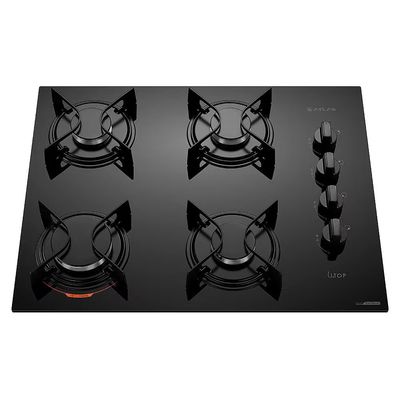 Cooktop a Gás Atlas U Top 4 Bocas Mesa de Vidro Preto