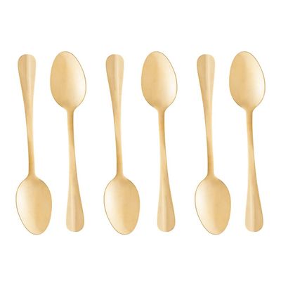 Faqueiro de Aço Inox Lyor Positano Dourado 24 Peças Dourado