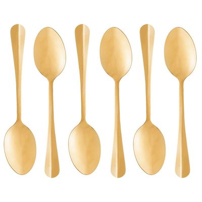 Faqueiro de Aço Inox Lyor Positano Dourado 24 Peças Dourado