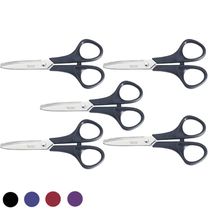 Conjunto 5 Tesouras Escolar Sem Ponta 5" Monster Tramontina Infantil Pequena Cores Diversas