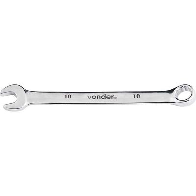 Chave Combinada 10 Mm Aço Cromo Vanádio Reta Cromada Vonder