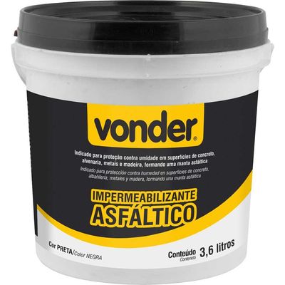 Impermeabilizante Asfáltico 3,6L  Vonder