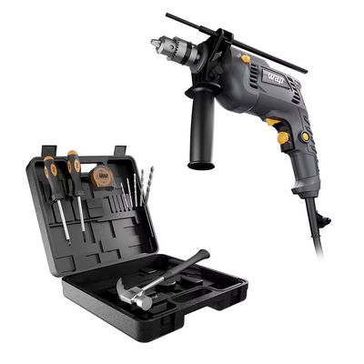 Parafusadeira e Furadeira Impacto 700K10 Wap Cinza e Amarelo / 110V