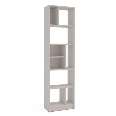 Estante de Livros Politorno Piratini Alta 9 Prateleiras 178cm Off White