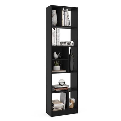 Estante de Livros Politorno Piratini Alta 9 Prateleiras 178cm Preto