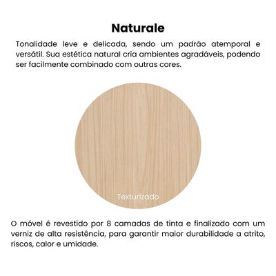 Carrinho Bar 1 Prateleira Rodízios Funcionais MDF Artely Móveis Naturale