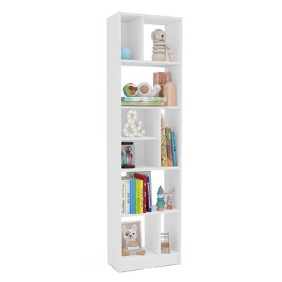 Estante de Livros Politorno Piratini Alta 9 Prateleiras 178cm Branco