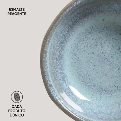 Conjunto de Ramequin Médio Orgânico Breeze 9x3cm 6 Peças Porto Brasil Azul