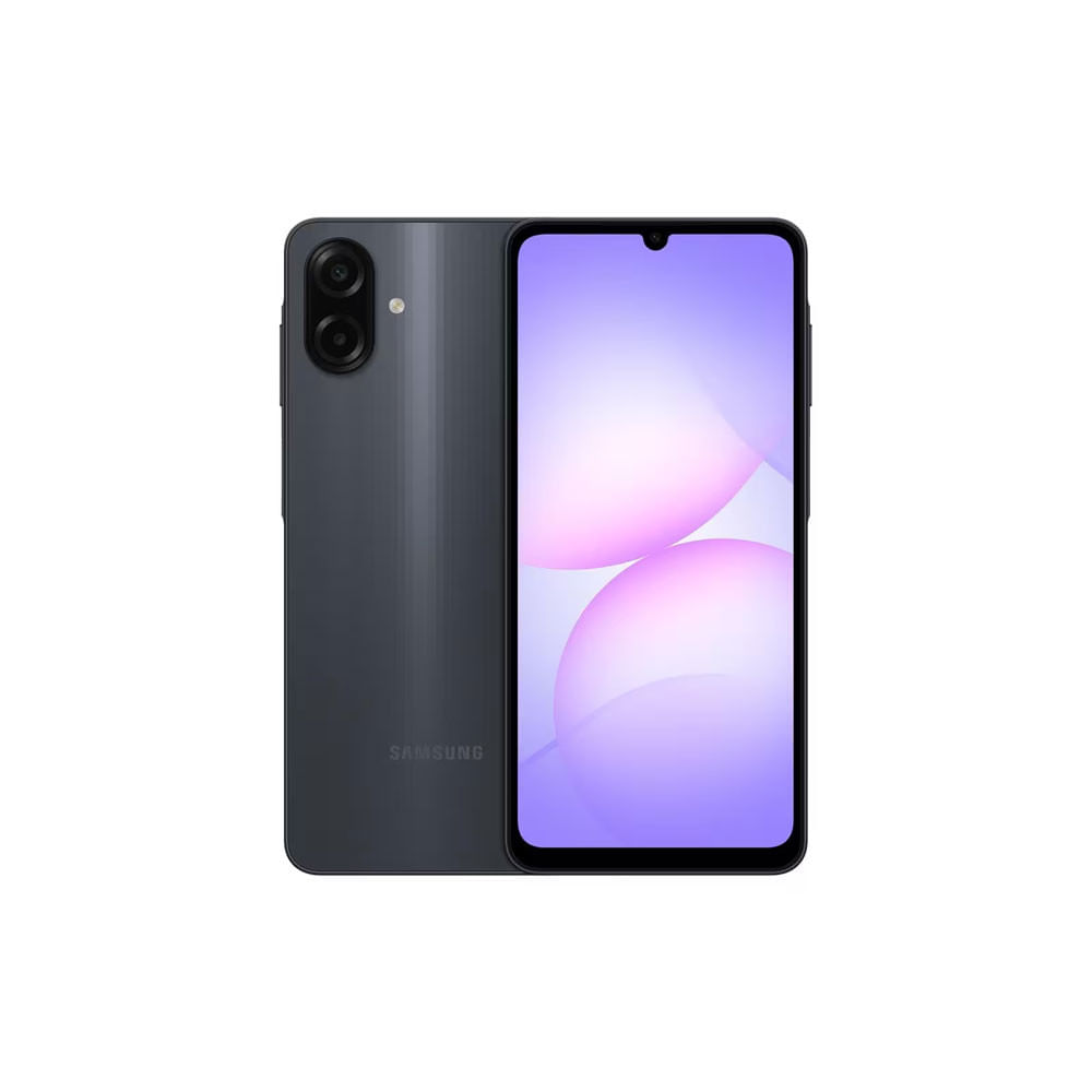 Celular Galaxy A07 Tela 6.7 128GB 4G 90Hz Câmera Dupla 50MP Preto