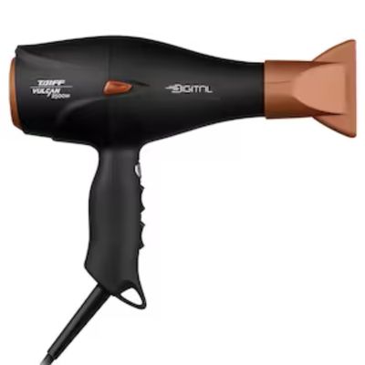 Secador de Cabelo Taiff Vulcan Digital 2500W Motor Digital Íons Anti-Frizz Preto e Cobre Preto com Cobre / 110V