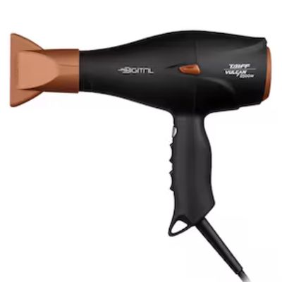 Secador de Cabelo Taiff Vulcan Digital 2500W Motor Digital Íons Anti-Frizz Preto e Cobre Preto com Cobre / 110V
